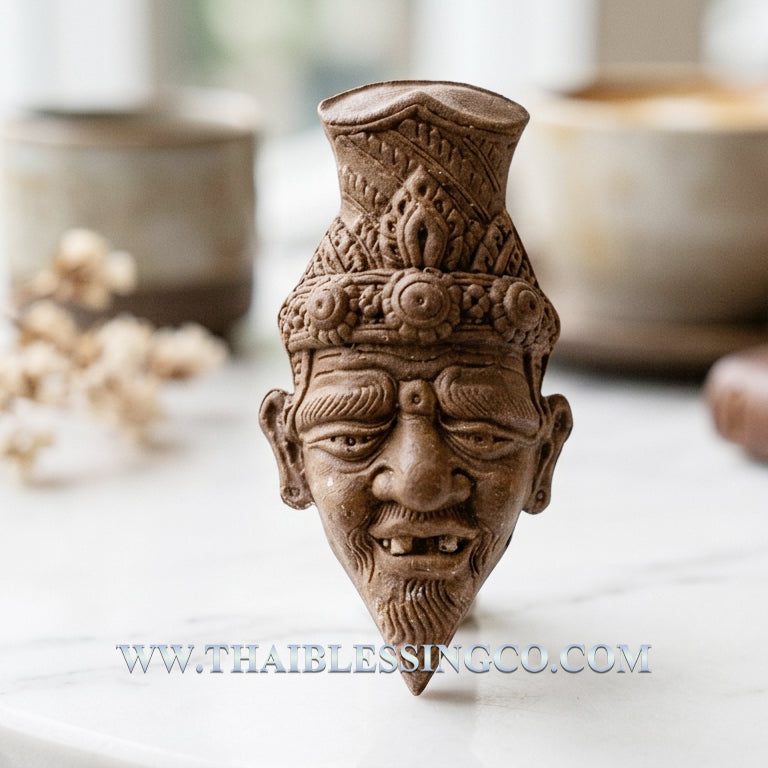 ✨ Imperial Grandmaster Hermit "Ruesi Phetchalukan": Sacred Ancestral Head Amulet for Career Mastery, Destiny Correction, and Infinite Charisma by Luang Pu Jak, Wat Khao Rang Kai (Royal Lineage Edition, Rare "Sow-Long" Herbal Infusion)