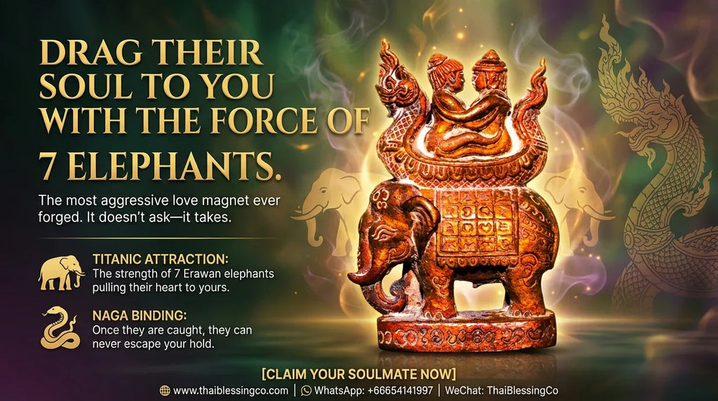 🐘 SoulBind Seven: The Sovereign Harmony & Attraction Totem (Consecrated by Luang Pu Saya Kuan, Wat Phrabat Pha Phueng)
