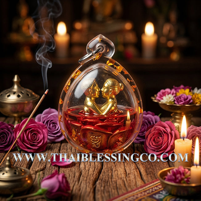 ✨ Sovereign Enthralling Union: Authentic Thai Inn-Khoo Sacred Bell Brass & Red Enamel Talisman Encased in Primordial Khmer Lust Oil for Extreme Seduction, Soulmate Binding & Commercial Fortune (Ajarn Nong 2567 Edition) ✨