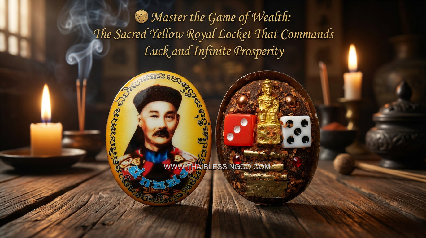 🔱 Sovereign Er Ger Fong Astral Locket: The Ultimate Windfall Luck & Gambling God Wealth Talisman – Yellow Royal Edition (Luang Pu Yen B.E. 2568)