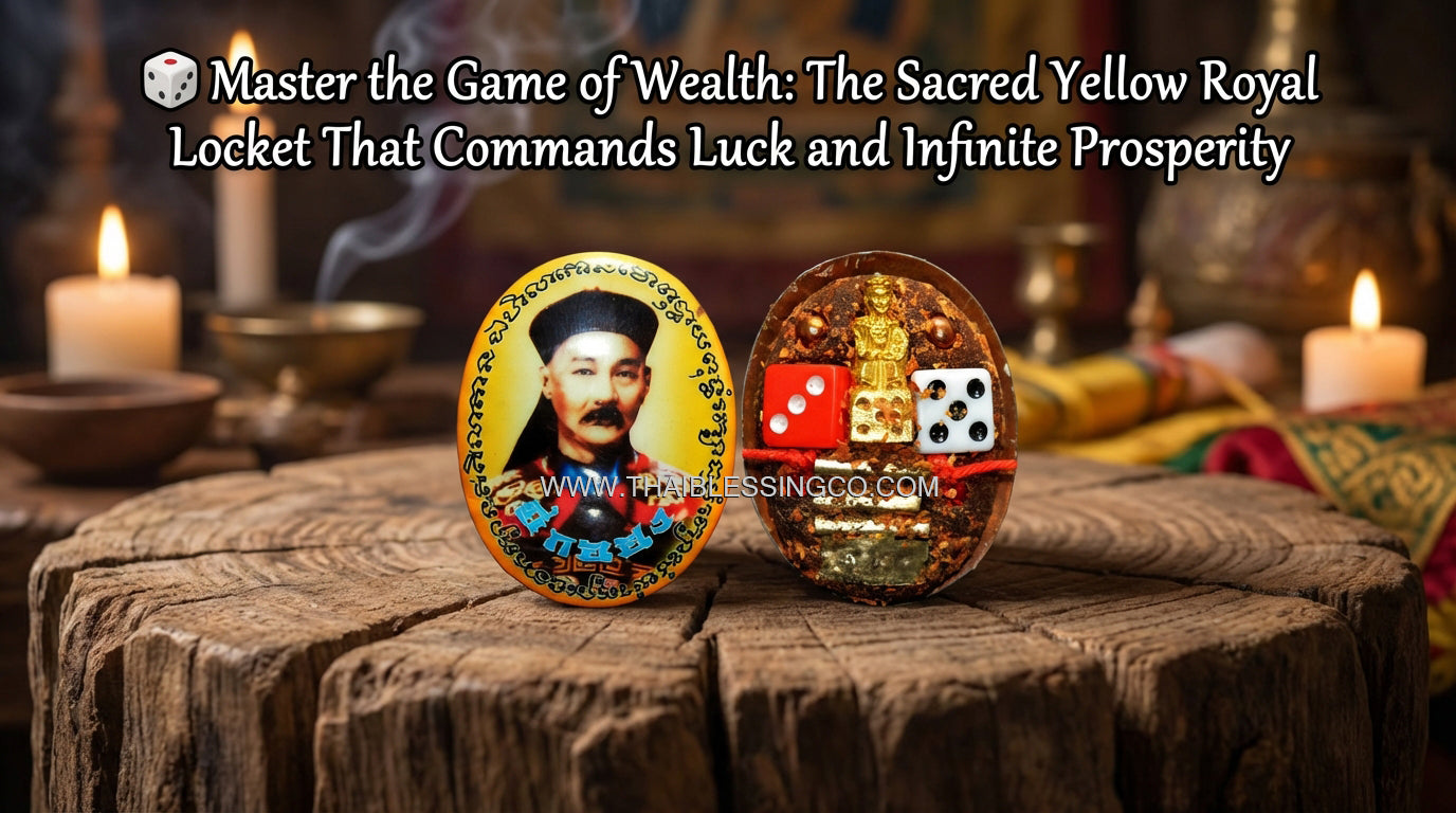 🔱 Sovereign Er Ger Fong Astral Locket: The Ultimate Windfall Luck & Gambling God Wealth Talisman – Yellow Royal Edition (Luang Pu Yen B.E. 2568)