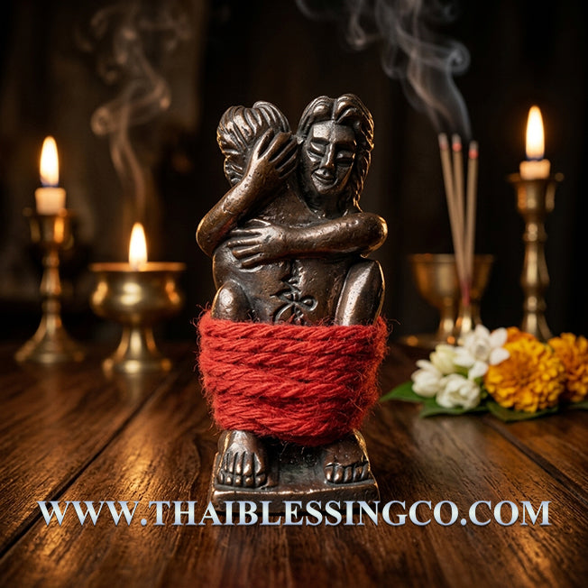 ✨ Sovereign Eternal Union: Authentic Thai Inn-Kham Sacred Bronze Talisman by Ajarn Prakong Rhunjaroen for Supreme Soulmate Attraction, Family Harmony & Infinite Wealth (2561 BE Edition) ✨