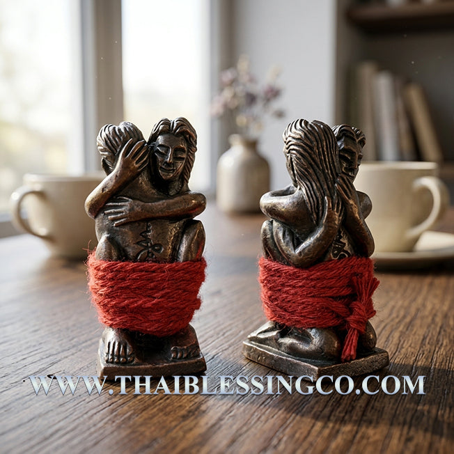 ✨ Sovereign Eternal Union: Authentic Thai Inn-Kham Sacred Bronze Talisman by Ajarn Prakong Rhunjaroen for Supreme Soulmate Attraction, Family Harmony & Infinite Wealth (2561 BE Edition) ✨