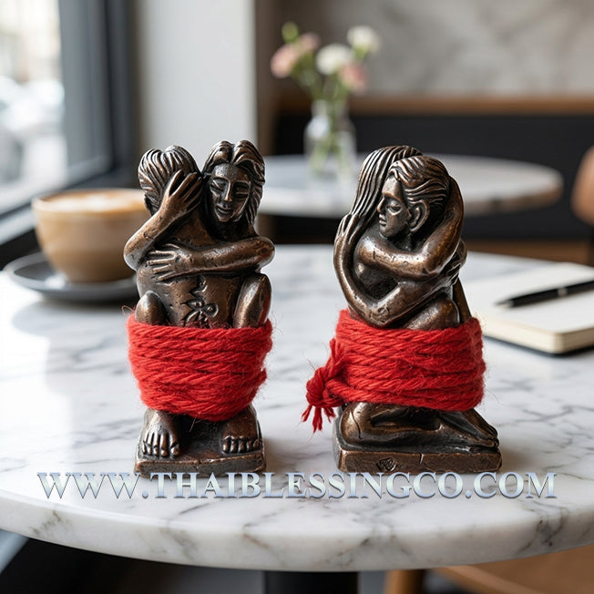 ✨ Sovereign Eternal Union: Authentic Thai Inn-Kham Sacred Bronze Talisman by Ajarn Prakong Rhunjaroen for Supreme Soulmate Attraction, Family Harmony & Infinite Wealth (2561 BE Edition) ✨