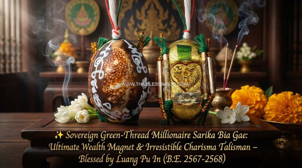 ✨ Sovereign Green-Thread Millionaire Sarika Bia Gae: Ultimate Wealth Magnet & Irresistible Charisma Talisman – Blessed by Lua