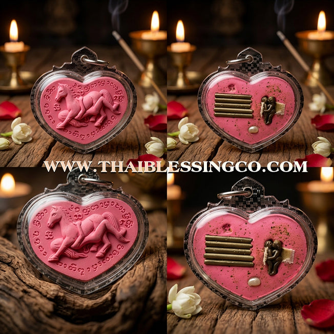 ✨ Sovereign Lanna Passion: Authentic "Ma Sep Nang" (The Celestial Steed & Maiden) Sacred Herbal Charm by Khru Ba Tao (Wat Ban Lao, Chiang Mai) – The Masterpiece for Magnetic Attraction, Wealth, and Commercial Success ✨