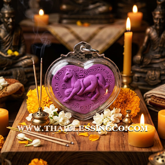 ✨ Sovereign Lanna Passion: Authentic "Ma Sep Nang" (The Celestial Steed & Maiden) Sacred Herbal Charm by Khru Ba Tao (Wat Ban Lao, Chiang Mai) – The Masterpiece for Magnetic Attraction, Wealth, and Commercial Success ✨