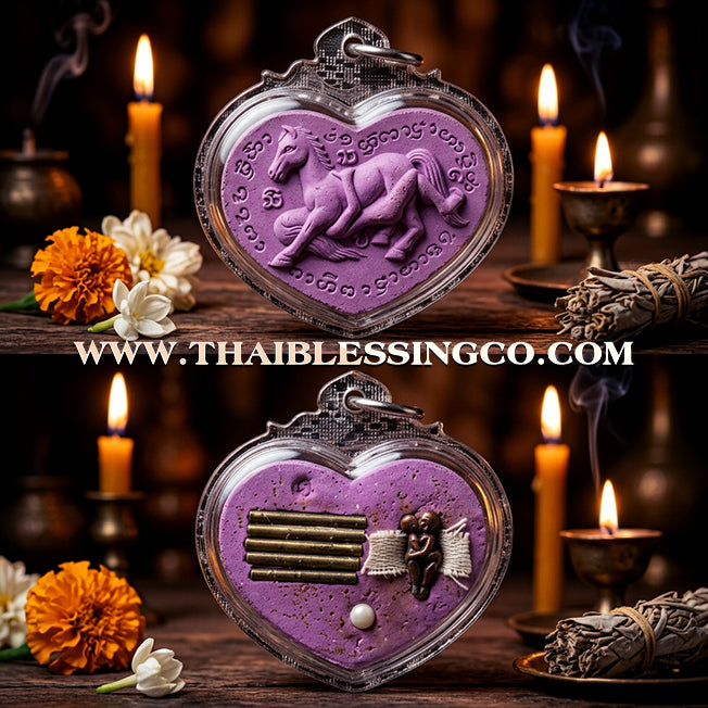 ✨ Sovereign Lanna Passion: Authentic "Ma Sep Nang" (The Celestial Steed & Maiden) Sacred Herbal Charm by Khru Ba Tao (Wat Ban Lao, Chiang Mai) – The Masterpiece for Magnetic Attraction, Wealth, and Commercial Success ✨