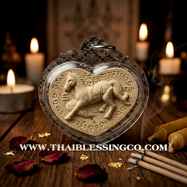 ✨ Sovereign Lanna Passion: Authentic "Ma Sep Nang" (The Celestial Steed & Maiden) Sacred Herbal Charm by Khru Ba Tao (Wat Ban Lao, Chiang Mai) – The Masterpiece for Magnetic Attraction, Wealth, and Commercial Success ✨
