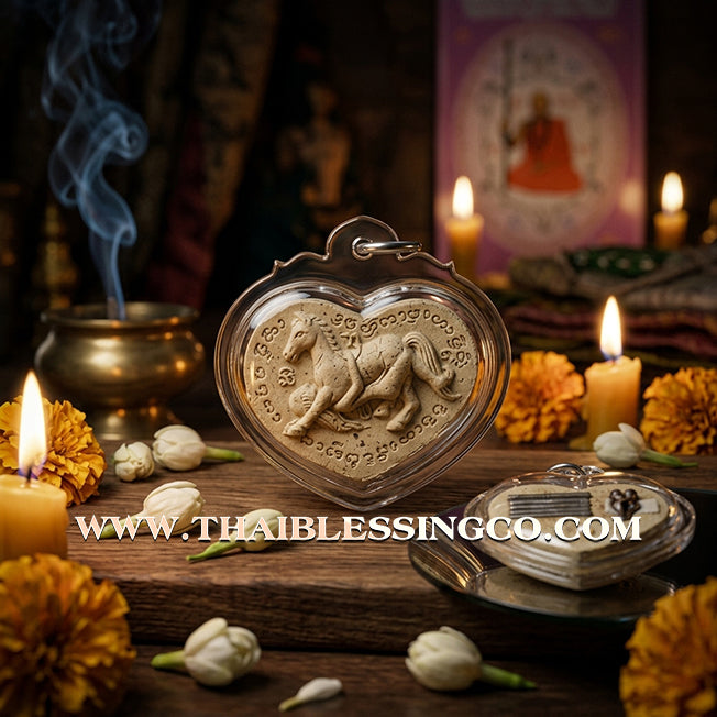 ✨ Sovereign Lanna Passion: Authentic "Ma Sep Nang" (The Celestial Steed & Maiden) Sacred Herbal Charm by Khru Ba Tao (Wat Ban Lao, Chiang Mai) – The Masterpiece for Magnetic Attraction, Wealth, and Commercial Success ✨