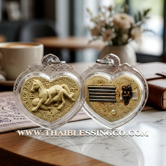 ✨ Sovereign Lanna Passion: Authentic "Ma Sep Nang" (The Celestial Steed & Maiden) Sacred Herbal Charm by Khru Ba Tao (Wat Ban Lao, Chiang Mai) – The Masterpiece for Magnetic Attraction, Wealth, and Commercial Success ✨