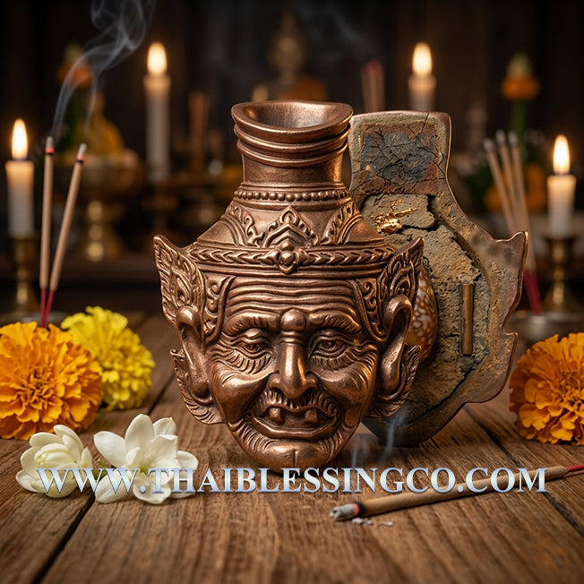✨ Sovereign Lersi Narot Masterpiece: Authentic Thai Phra Arjan Sanya Copper Head Talisman with Sacred Bia-Gae Shell, Jindamanee Medicine & Luang Pu Juea’s Holy Relics for Ultimate Karma Reversal, Infinite Healing & Miracle Wealth ✨