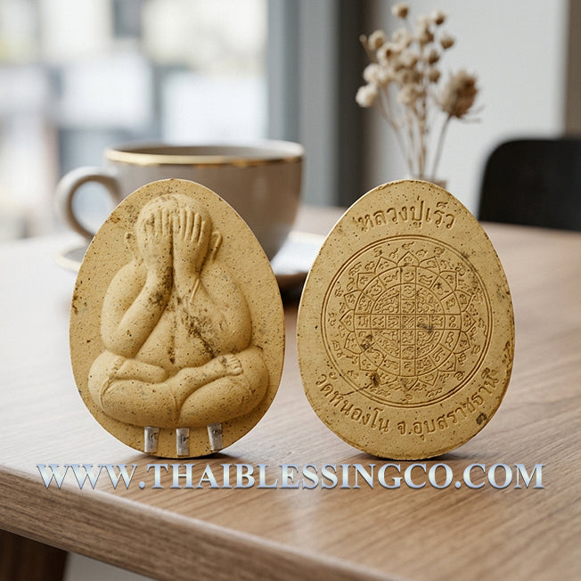 ✨ Sovereign Millionaire Destiny: Authentic Thai Phra Pidta Duang Setthi "Fast Wealth" Talisman by Luang Pu Reo (Wat Nong No) – Sacred Pollen Powder & Triple Silver Takrud Edition (2558 BE) ✨