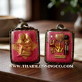 ✨ Sovereign Pink Magnetism: Authentic "Inn-Khoo Ruai Sane" (Wealthy Charm Lovers) Pink Sacred Powder Talisman – Gold Leaf Edition in Seduction Oil by Rue Si Ruai Chak Phet – 2562 BE Edition ✨
