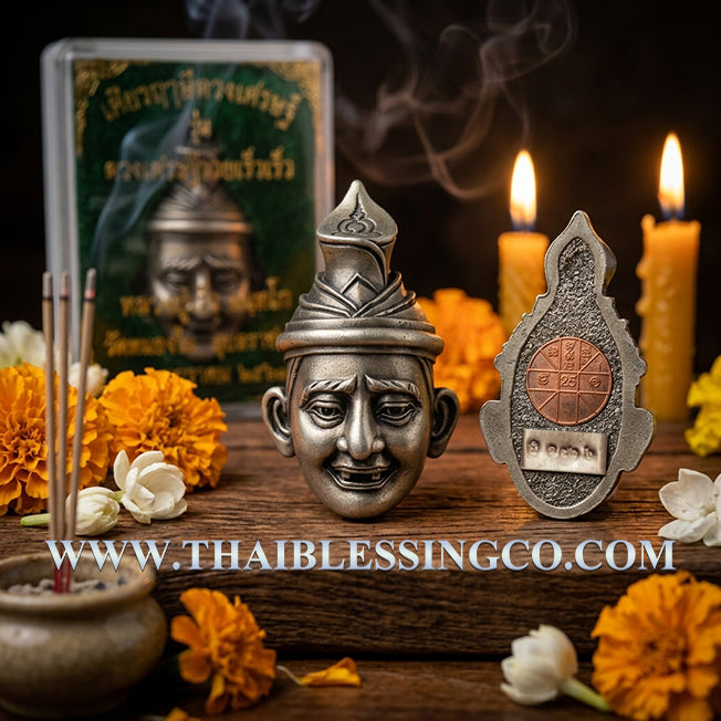 ✨ Sovereign Sage of Rapid Riches: Authentic Thai Reusi (Hermit Sage) Duang Setthi Talisman by Luang Pu Reo (Wat Nong No) – Satin-Finished Alpaca Silver Edition (2563 BE) ✨