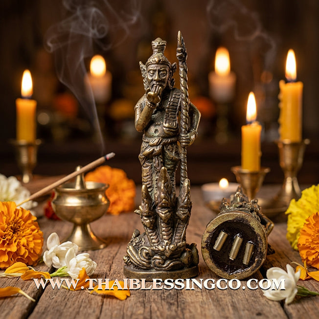 ✨ Sovereign Sage of Success: Authentic "Pu Reusi Siddhi Kodom" (The Accomplished Master) Nawa-Rit Alchemical Bronze Talisman by Luang Pu Boonmee (Wat Klum Ban Yaso) – 2559 BE Edition ✨
