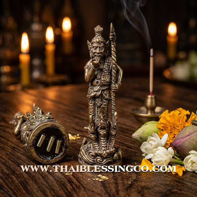 ✨ Sovereign Sage of Success: Authentic "Pu Reusi Siddhi Kodom" (The Accomplished Master) Nawa-Rit Alchemical Bronze Talisman by Luang Pu Boonmee (Wat Klum Ban Yaso) – 2559 BE Edition ✨