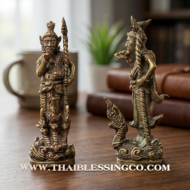 ✨ Sovereign Sage of Success: Authentic "Pu Reusi Siddhi Kodom" (The Accomplished Master) Nawa-Rit Alchemical Bronze Talisman by Luang Pu Boonmee (Wat Klum Ban Yaso) – 2559 BE Edition ✨