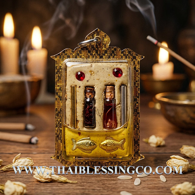 ✨ Sovereign Tiger-Headed Shaman: Authentic Thai Pu Chao Saming Prai Sacred Occult Powder Talisman Encased in Primordial Saming Oil for Extreme Attraction, Infinite Charisma & Business Patronage (Luang Pu Thongwan 2568 Edition) ✨