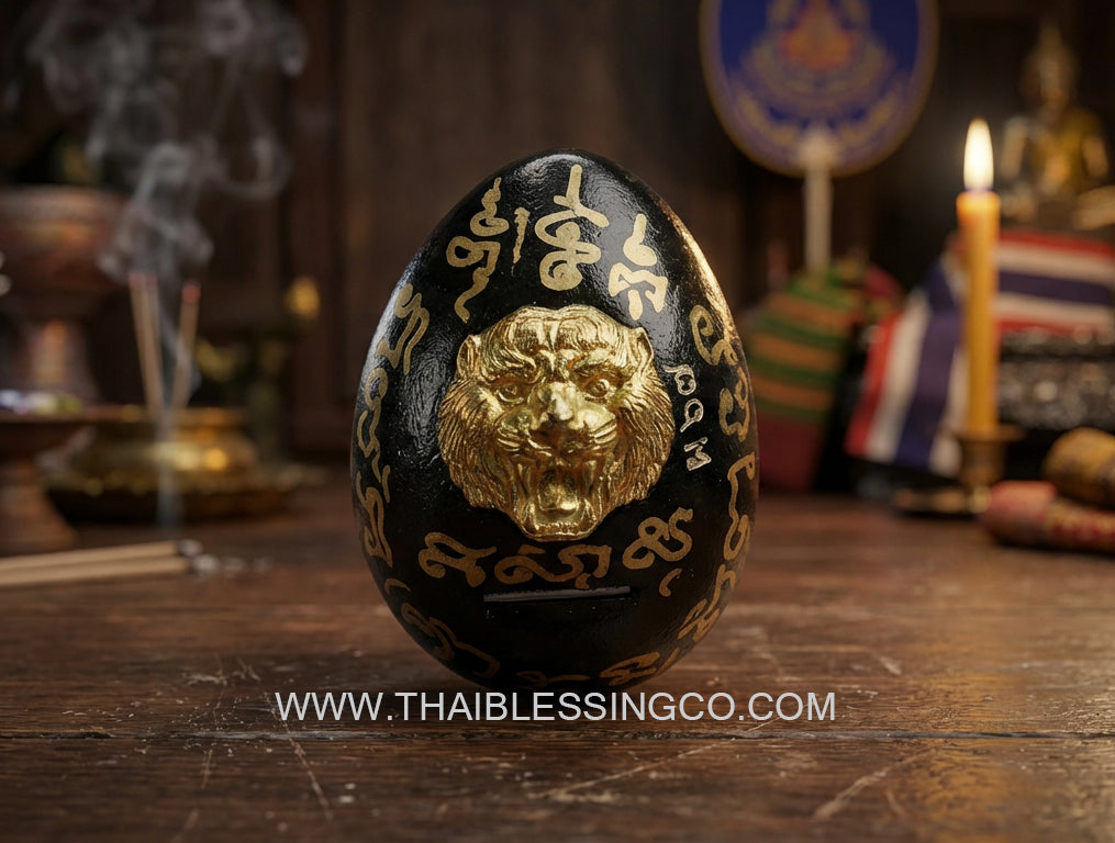 ✨ Sovereign Tiger King Astral Bia Gae: Ultimate Evil-Shielding & Supreme Authority Talisman – Mercury-Infused Sacred Cowrie by Luang Pu Pha (B.E. 2567-2568)