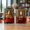 ✨ Sovereign Tiger Shaman: Authentic Thai Pu Chao Saming Prai (The Tiger-Headed Hermit) Sacred Wan Sao Long Talisman Encased in Red Cockerel Oil by Luang Ta Ruam (Wat Khok Samran) – "Seductive Overlord" 1st Edition (2562 BE) ✨