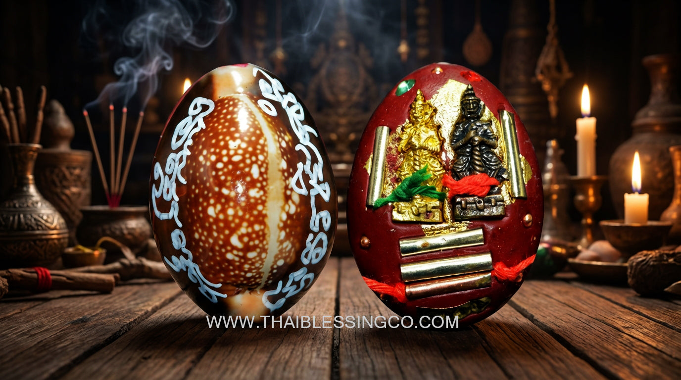 ✨ Sovereign Vessuwan Millionaire Bia Gae: The Ultimate Evil-Shielding & Wealth-Commanding Sacred Cowrie (Luang Pu Tha Edition B.E. 2565)