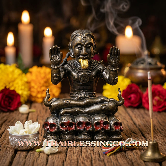✨ Sovereign Voice of Command: Authentic Lanna "Phaya Khao Kham" (Golden Horned Lord) Sacred Alchemical Metal Talisman by Arjan Narin Norasing – The Ancient Masterpiece for Persuasion, Destiny Flipping, and Absolute Authority ✨