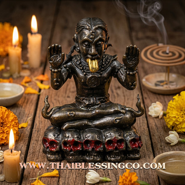✨ Sovereign Voice of Command: Authentic Lanna "Phaya Khao Kham" (Golden Horned Lord) Sacred Alchemical Metal Talisman by Arjan Narin Norasing – The Ancient Masterpiece for Persuasion, Destiny Flipping, and Absolute Authority ✨