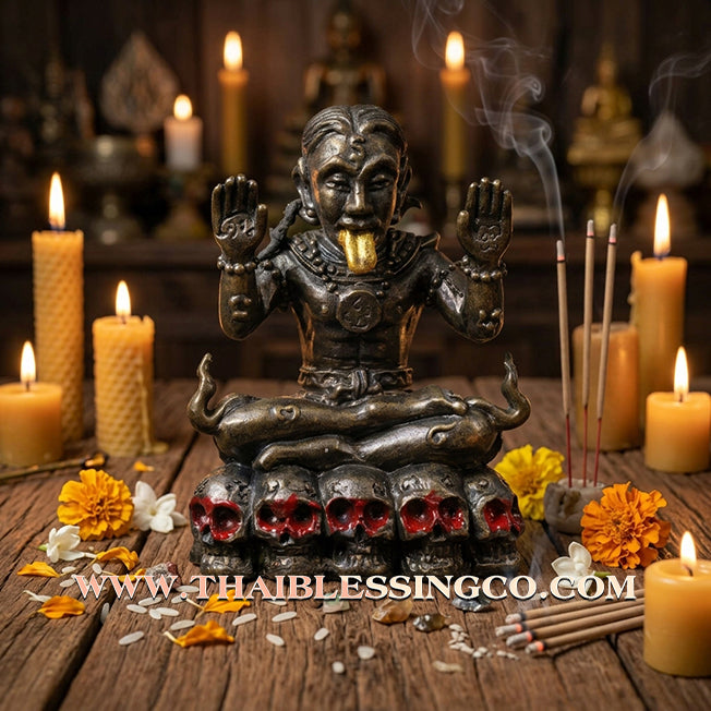 ✨ Sovereign Voice of Command: Authentic Lanna "Phaya Khao Kham" (Golden Horned Lord) Sacred Alchemical Metal Talisman by Arjan Narin Norasing – The Ancient Masterpiece for Persuasion, Destiny Flipping, and Absolute Authority ✨