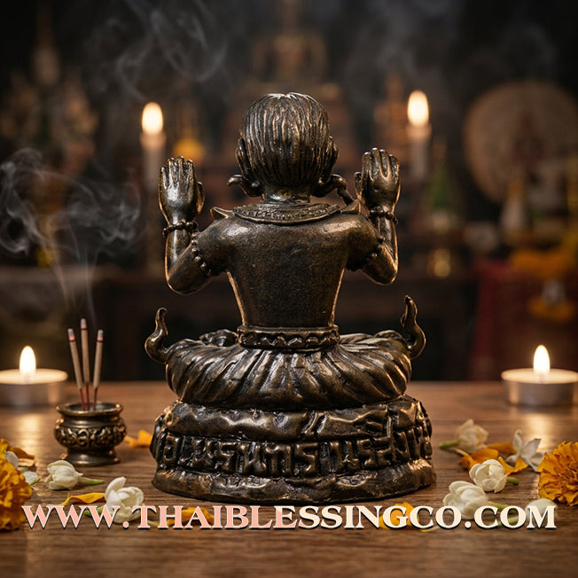 ✨ Sovereign Voice of Command: Authentic Lanna "Phaya Khao Kham" (Golden Horned Lord) Sacred Alchemical Metal Talisman by Arjan Narin Norasing – The Ancient Masterpiece for Persuasion, Destiny Flipping, and Absolute Authority ✨