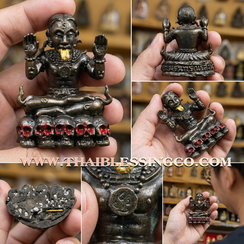 ✨ Sovereign Voice of Command: Authentic Lanna "Phaya Khao Kham" (Golden Horned Lord) Sacred Alchemical Metal Talisman by Arjan Narin Norasing – The Ancient Masterpiece for Persuasion, Destiny Flipping, and Absolute Authority ✨