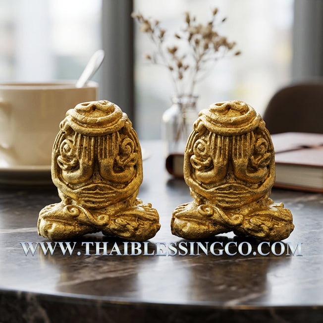 ✨ Sovereign Wealth Guardian: Authentic Thai Phra Pidta Yan Yung Sacred Mixed Brass Talisman by Luang Pu Khaek (Wat Sunthon Pradit) – "Miraculous Wealth Everywhere" Edition (2554 BE) ✨