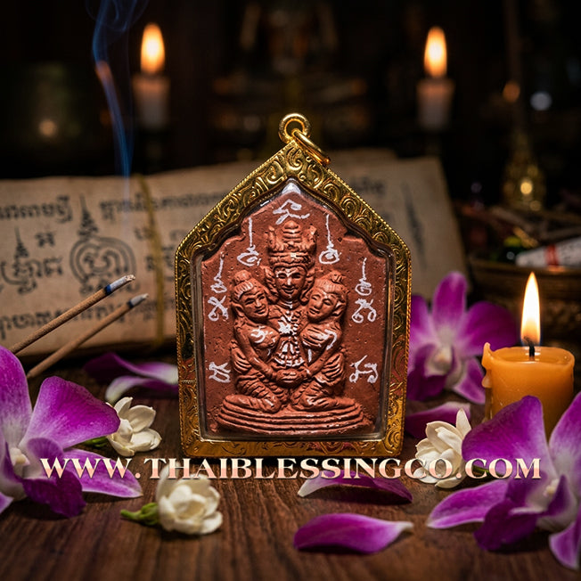 ✨ 🤎 Sovereign of Earthly Abundance: Khun Phaen Lanna Phaya Khao Kham "Saneh Nang Khruan Edition" by Kruba Nong (2026) – Wealth Manifestation, 7-Color Enchantment Gems, & Supreme Prosperity ✨ 🤎