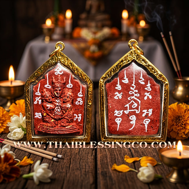✨ 💰 Sovereign of Red Fortune: Khun Phaen Lanna Phaya Khao Kham "Saneh Nang Khruan Edition" by Kruba Nong (2026) – Lord of Wealth, Flower Enchantment, & Infinite Prosperity ✨ 💰