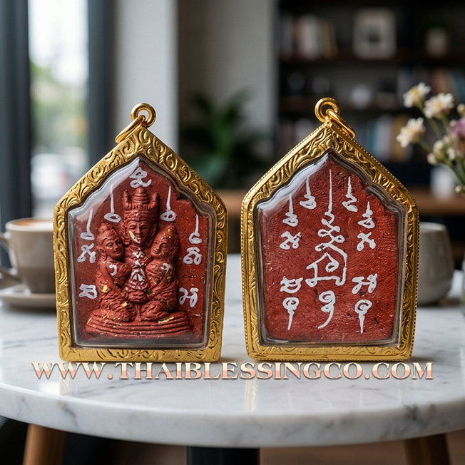 ✨ 💰 Sovereign of Red Fortune: Khun Phaen Lanna Phaya Khao Kham "Saneh Nang Khruan Edition" by Kruba Nong (2026) – Lord of Wealth, Flower Enchantment, & Infinite Prosperity ✨ 💰