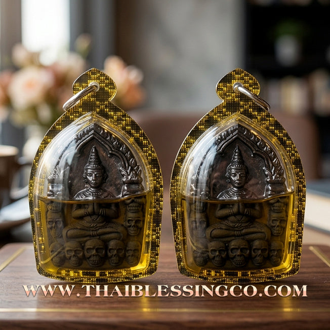 ✨ 🪙 Sovereign of the Golden Ghost: Khun Phaen Prai Thong "Fortune Whisperer & Wealth Fetcher" by Luang Phor Glom (2025) – Black Great Spirit Edition, Extreme Luck, & Supreme Social Charisma ✨ 🪙