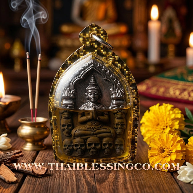 ✨ 🪙 Sovereign of the Golden Ghost: Khun Phaen Prai Thong "Fortune Whisperer & Wealth Fetcher" by Luang Phor Glom (2025) – Black Great Spirit Edition, Extreme Luck, & Supreme Social Charisma ✨ 🪙