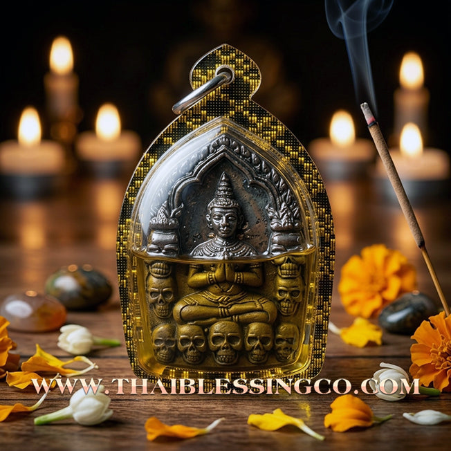 ✨ 🪙 Sovereign of the Golden Ghost: Khun Phaen Prai Thong "Fortune Whisperer & Wealth Fetcher" by Luang Phor Glom (2025) – Black Great Spirit Edition, Extreme Luck, & Supreme Social Charisma ✨ 🪙