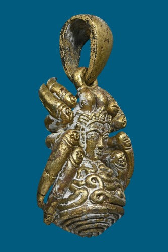 🪬Spider of Narai Eight-Armed Wealth – Golden “Treasure Web” Talisman (Thong Ma Lor Alloy) by Tu Chao Pu Wha Lhing Wirathayo