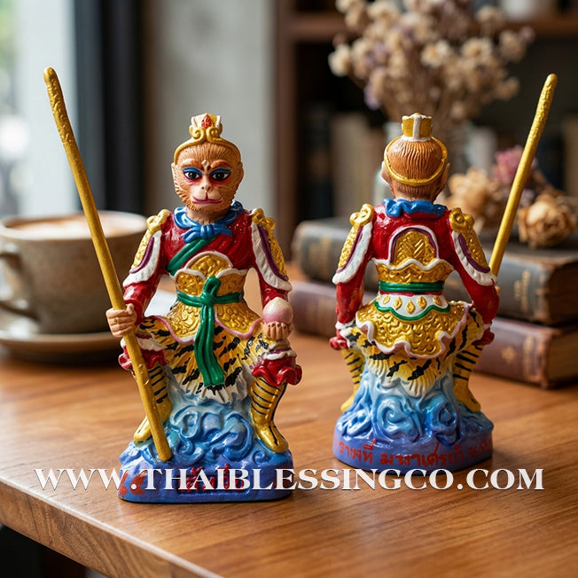 🐒💰 Sun Wukong (The Monkey God) – Hand-Painted Sacred Metal Edition: "Billionaire Debt-Relief" Batch – Luang Pu Key, Wat Sri Lamyong – The Divine Engine for Rapid Financial Recovery, Creative Dominance, and Unstoppable Life Elevation!