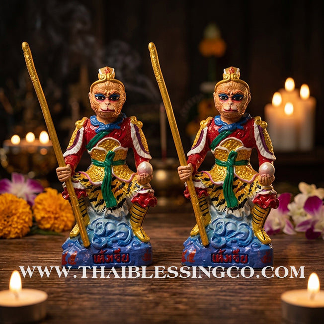 🐒💰 Sun Wukong (The Monkey God) – Hand-Painted Sacred Metal Edition: "Billionaire Debt-Relief" Batch – Luang Pu Key, Wat Sri Lamyong – The Divine Engine for Rapid Financial Recovery, Creative Dominance, and Unstoppable Life Elevation!