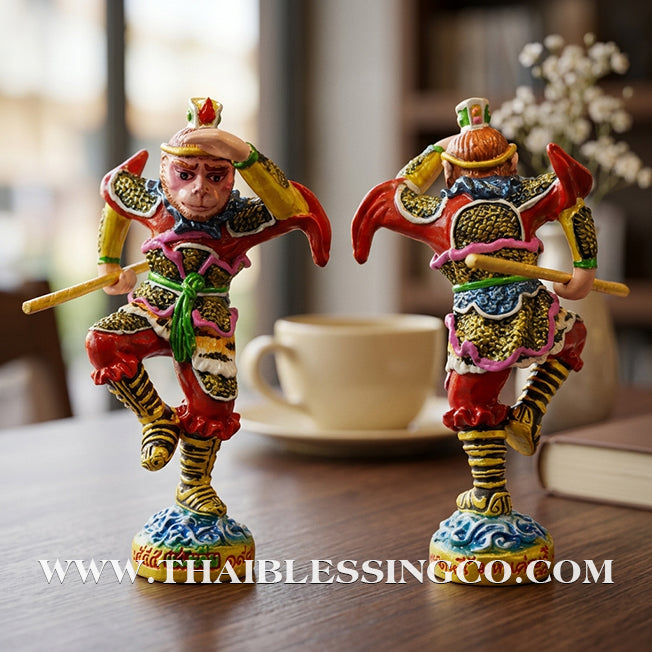 🐒💰 Sun Wukong (The Monkey God) – Hand-Painted Sacred Metal Edition: "Billionaire Debt-Relief" Batch – Luang Pu Key, Wat Sri Lamyong – The Divine Engine for Rapid Financial Recovery, Creative Dominance, and Unstoppable Life Elevation!