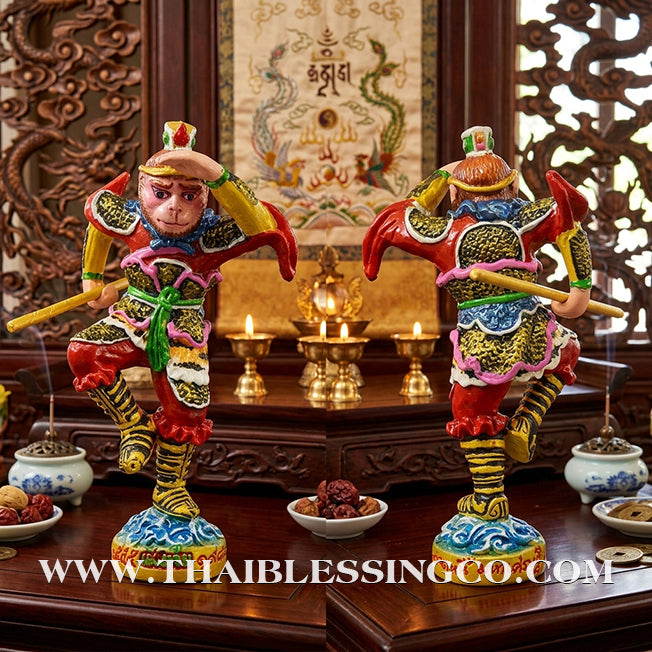 🐒💰 Sun Wukong (The Monkey God) – Hand-Painted Sacred Metal Edition: "Billionaire Debt-Relief" Batch – Luang Pu Key, Wat Sri Lamyong – The Divine Engine for Rapid Financial Recovery, Creative Dominance, and Unstoppable Life Elevation!