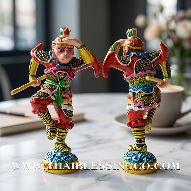🐒💰 Sun Wukong (The Monkey God) – Hand-Painted Sacred Metal Edition: "Billionaire Debt-Relief" Batch – Luang Pu Key, Wat Sri Lamyong – The Divine Engine for Rapid Financial Recovery, Creative Dominance, and Unstoppable Life Elevation!