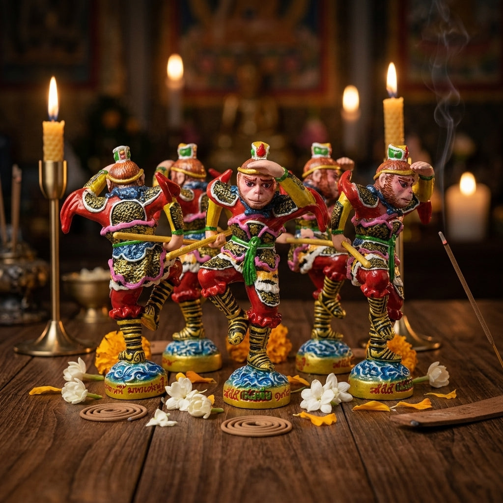 🐒💰 Sun Wukong (The Monkey God) – Hand-Painted Sacred Metal Edition: "Billionaire Debt-Relief" Batch – Luang Pu Key, Wat Sri Lamyong – The Divine Engine for Rapid Financial Recovery, Creative Dominance, and Unstoppable Life Elevation!