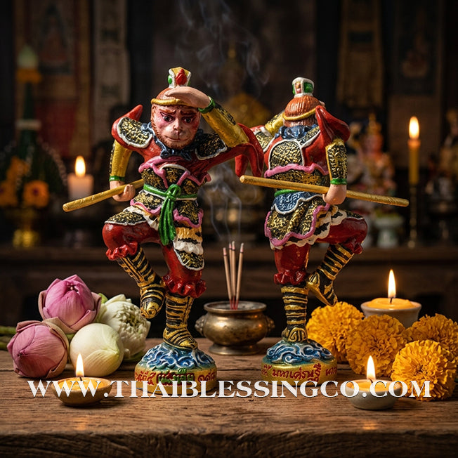 🐒💰 Sun Wukong (The Monkey God) – Hand-Painted Sacred Metal Edition: "Billionaire Debt-Relief" Batch – Luang Pu Key, Wat Sri Lamyong – The Divine Engine for Rapid Financial Recovery, Creative Dominance, and Unstoppable Life Elevation!