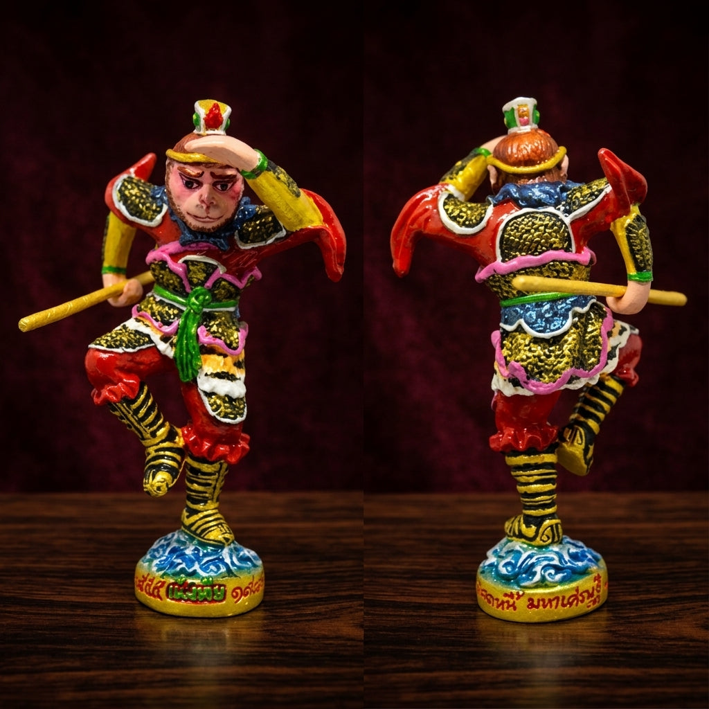 🐒💰 Sun Wukong (The Monkey God) – Hand-Painted Sacred Metal Edition: "Billionaire Debt-Relief" Batch – Luang Pu Key, Wat Sri Lamyong – The Divine Engine for Rapid Financial Recovery, Creative Dominance, and Unstoppable Life Elevation!