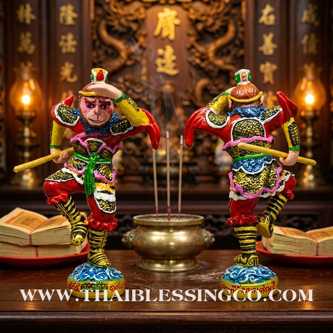 🐒💰 Sun Wukong (The Monkey God) – Hand-Painted Sacred Metal Edition: "Billionaire Debt-Relief" Batch – Luang Pu Key, Wat Sri Lamyong – The Divine Engine for Rapid Financial Recovery, Creative Dominance, and Unstoppable Life Elevation!