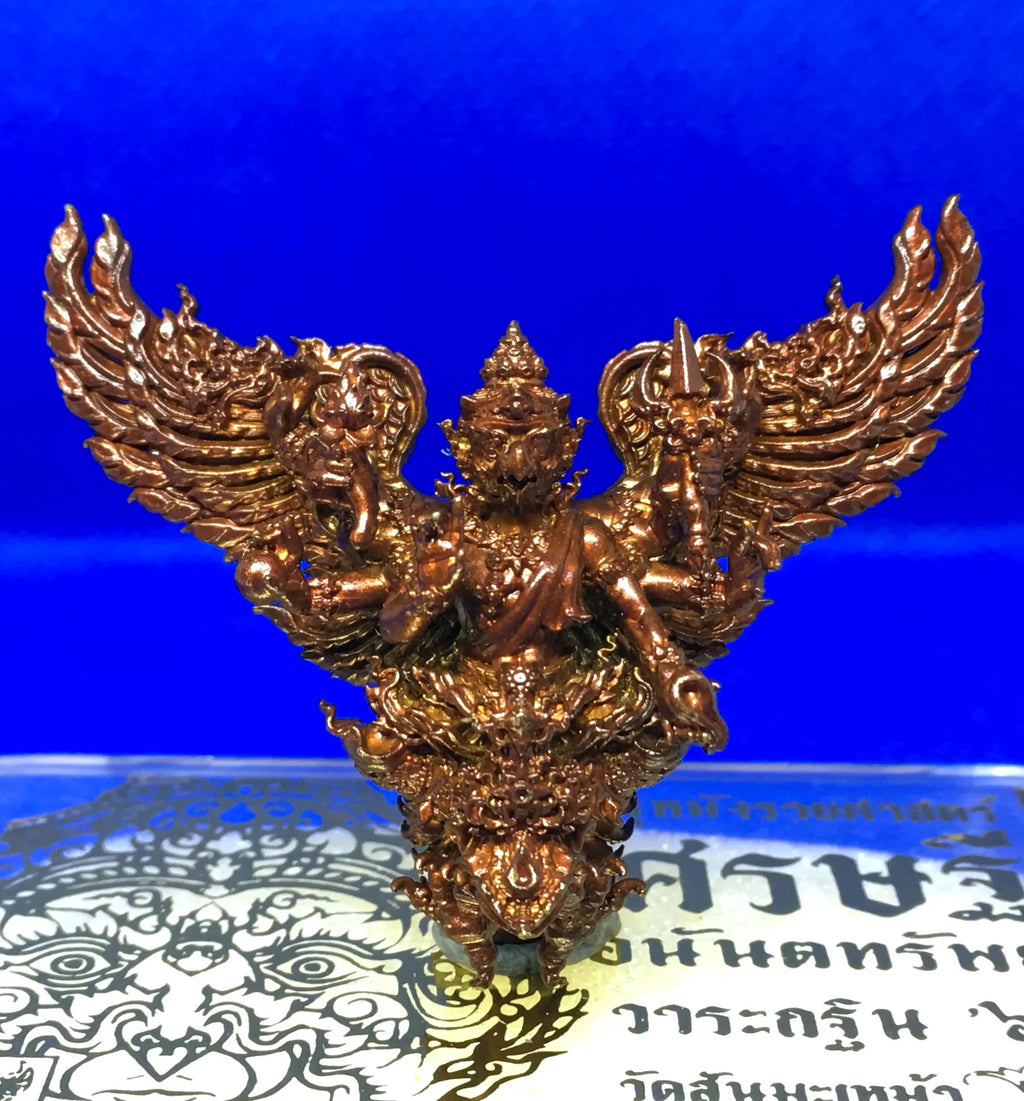 🦅 Supreme Mangrai Garuda of Infinite Wealth – Phaya Krut “Mangrai Science” Ananta Sapsrichai Wealth & Protection Amulet (Large Size, Kruba Wirut, Wat San Ma Mao)