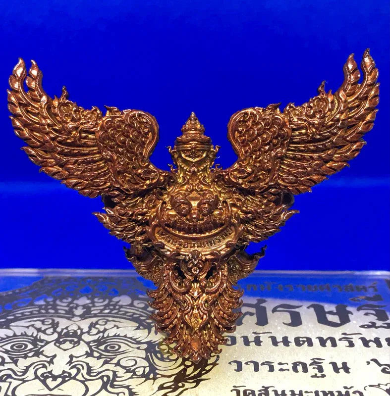 🦅 Supreme Mangrai Garuda of Infinite Wealth – Phaya Krut “Mangrai Science” Ananta Sapsrichai Wealth & Protection Amulet (Large Size, Kruba Wirut, Wat San Ma Mao)